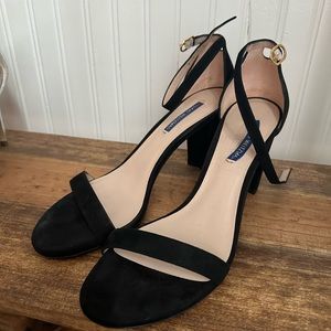 Stuart Weitzman strappy sandals. Dress up or down with this soft, comfy sandal.